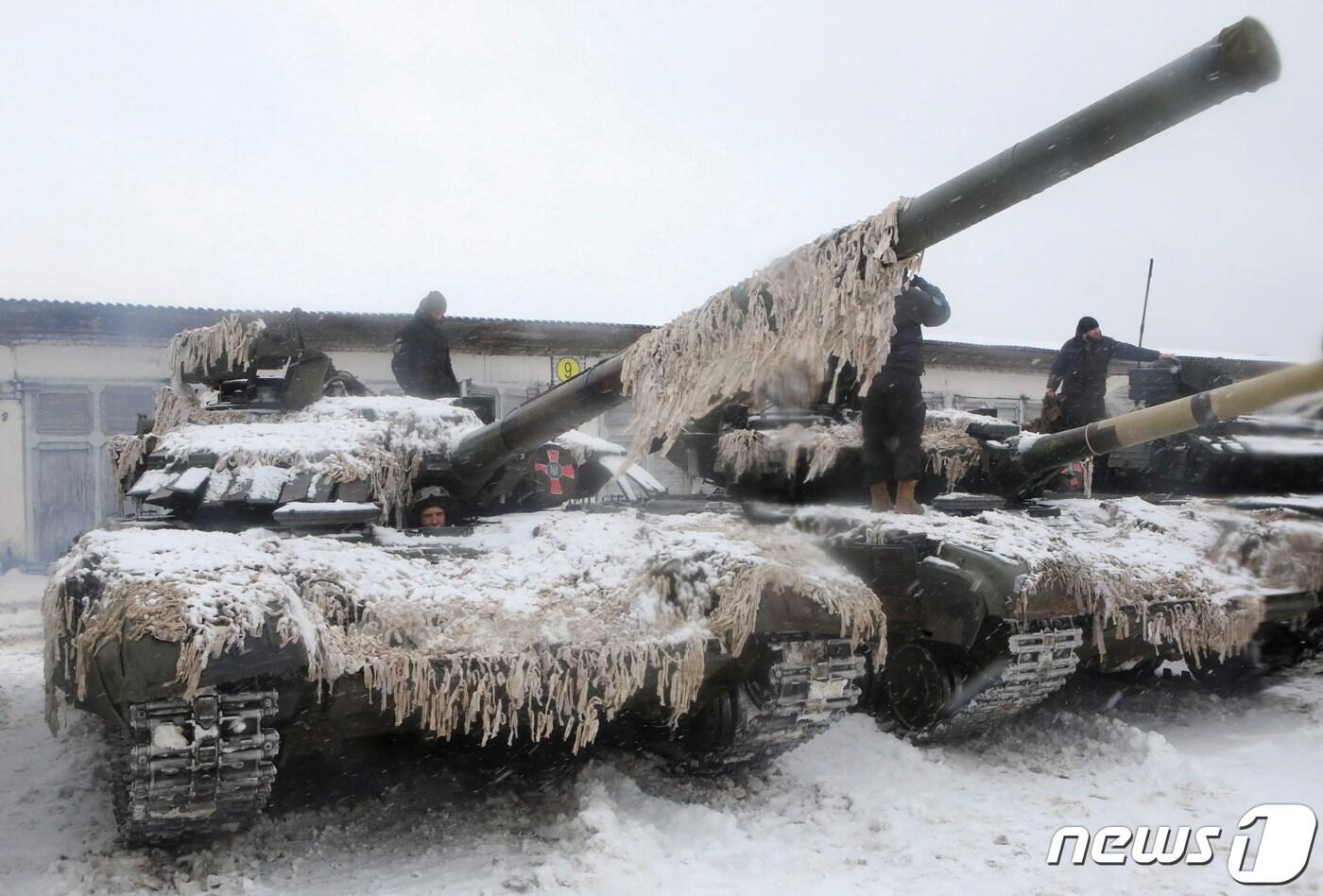 우크라이나군 전차. ⓒ 로이터=뉴스1