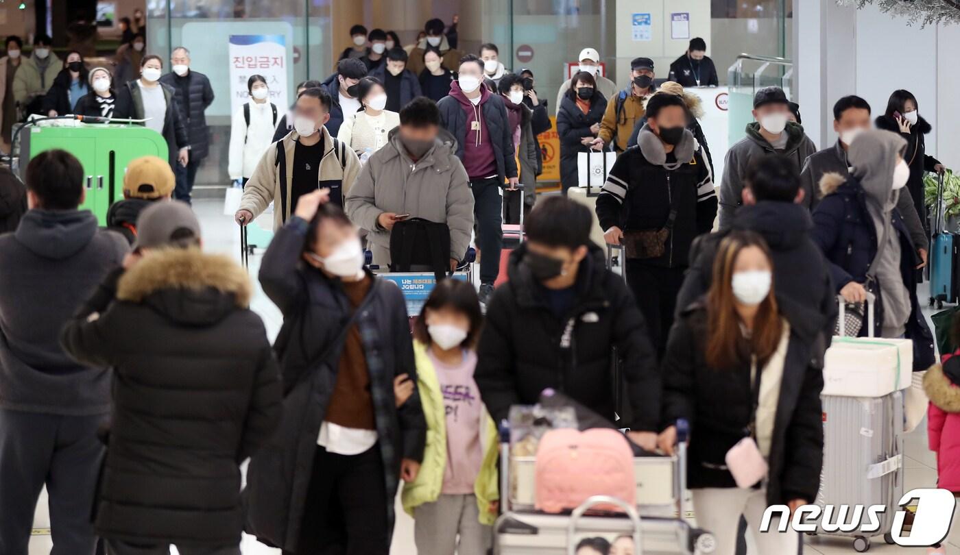  서울 강서구 김포공항 국제선 입국장 /뉴스1 ⓒ News1 민경석 기자