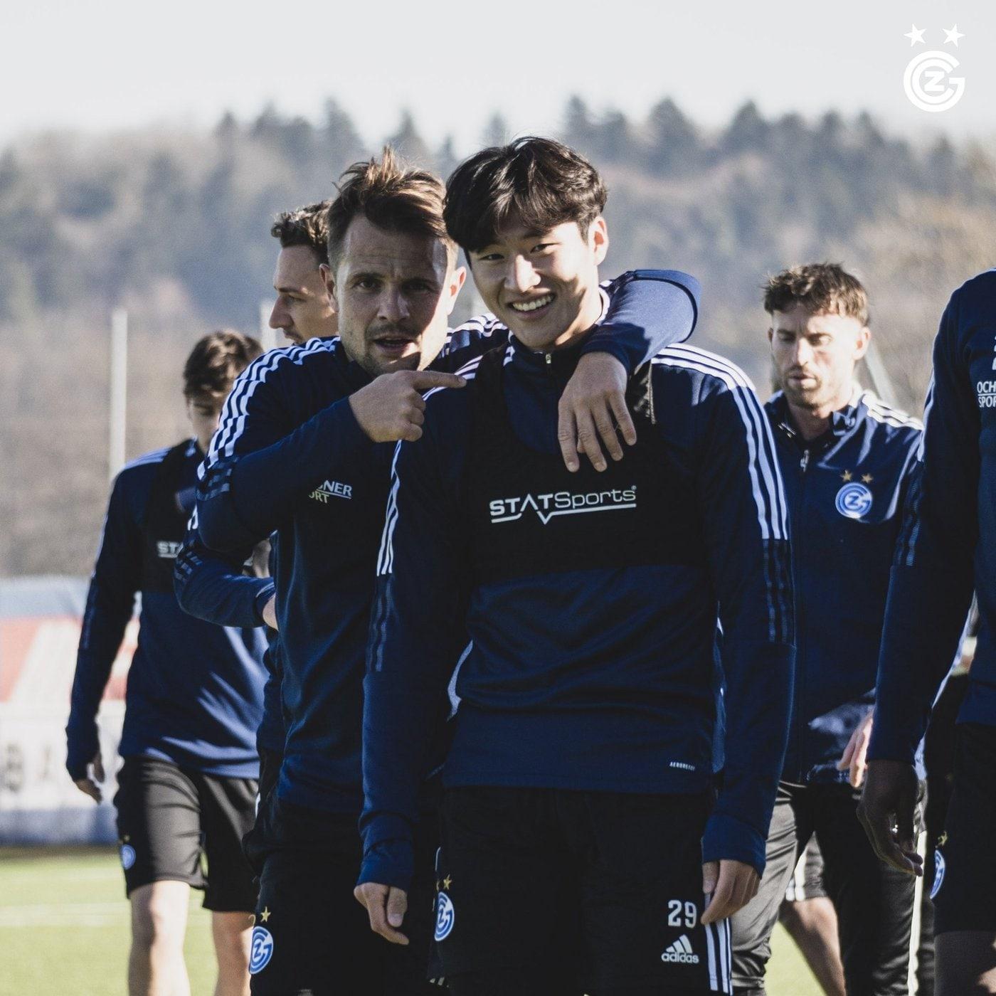 본문 이미지 - 그라스호퍼 정상빈 (그라스호퍼 구단 SNS) ⓒ 뉴스1