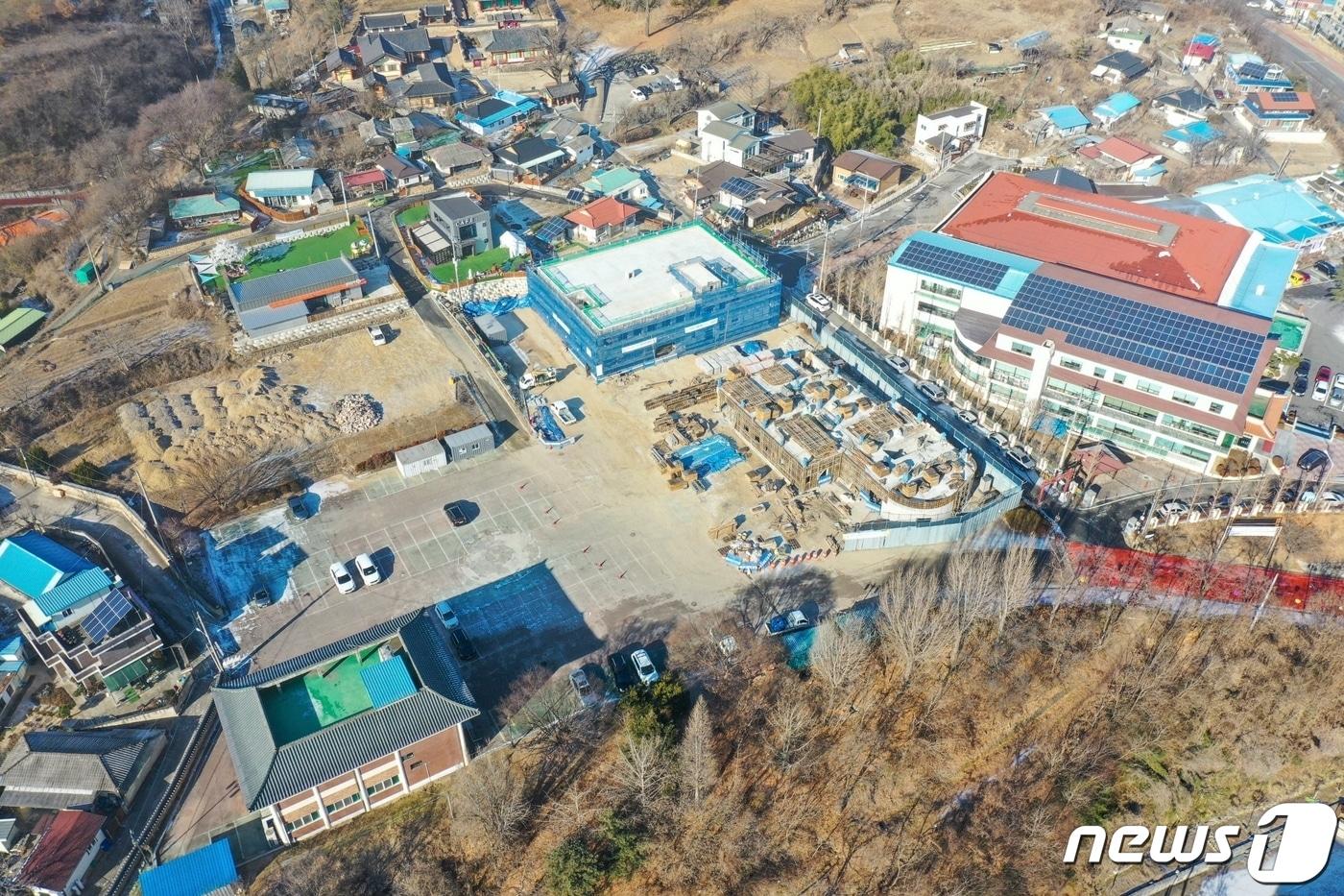 본문 이미지 - 영동군 가족지원센터 공사 현장.ⓒ 뉴스1