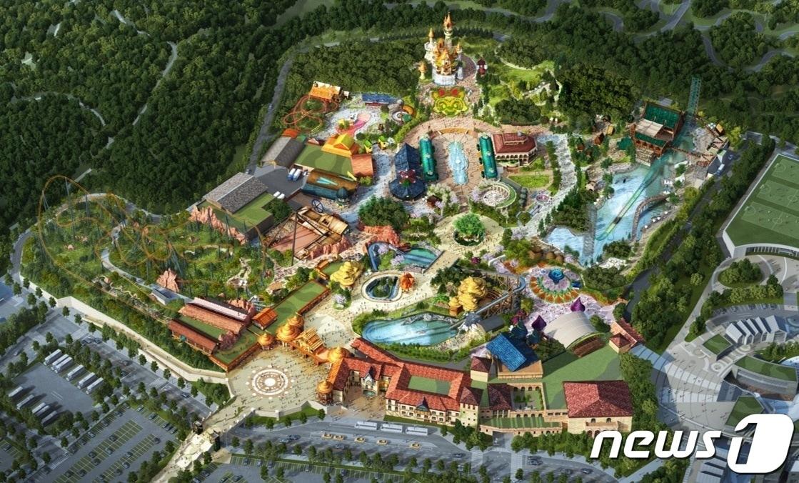 본문 이미지 - 롯데월드어드밴처 부산 조감도(롯데월드 어드벤처 부산 제공)ⓒ 뉴스1