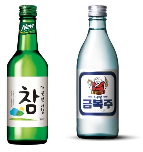 본문 이미지 - '깨끗한 아침 참'(왼쪽), '소주왕 금복주' ⓒ 뉴스1