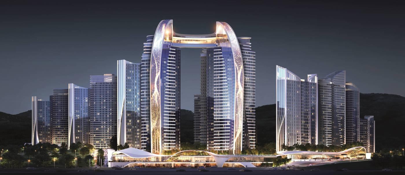 롯데건설이 관양 현대아파트에 제안한 시그니처 캐슬 조감도(롯데건설 제공) ⓒ 뉴스1