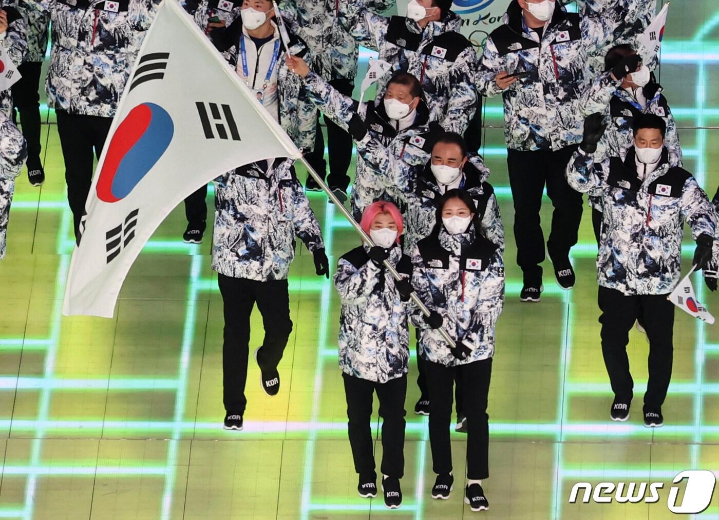 본문 이미지 - 2022 베이징 동계 올림픽에 출전한 대한민국 선수단. 뉴스1 DB ⓒ News1 박지혜 기자