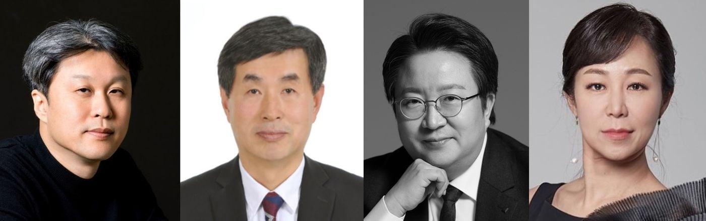 본문 이미지 - 왼쪽부터 김성국 국악관현악단장,박종원 합창단장, 김덕희 뮤지컬단장, 박혜진 오페라단장 ⓒ 뉴스1
