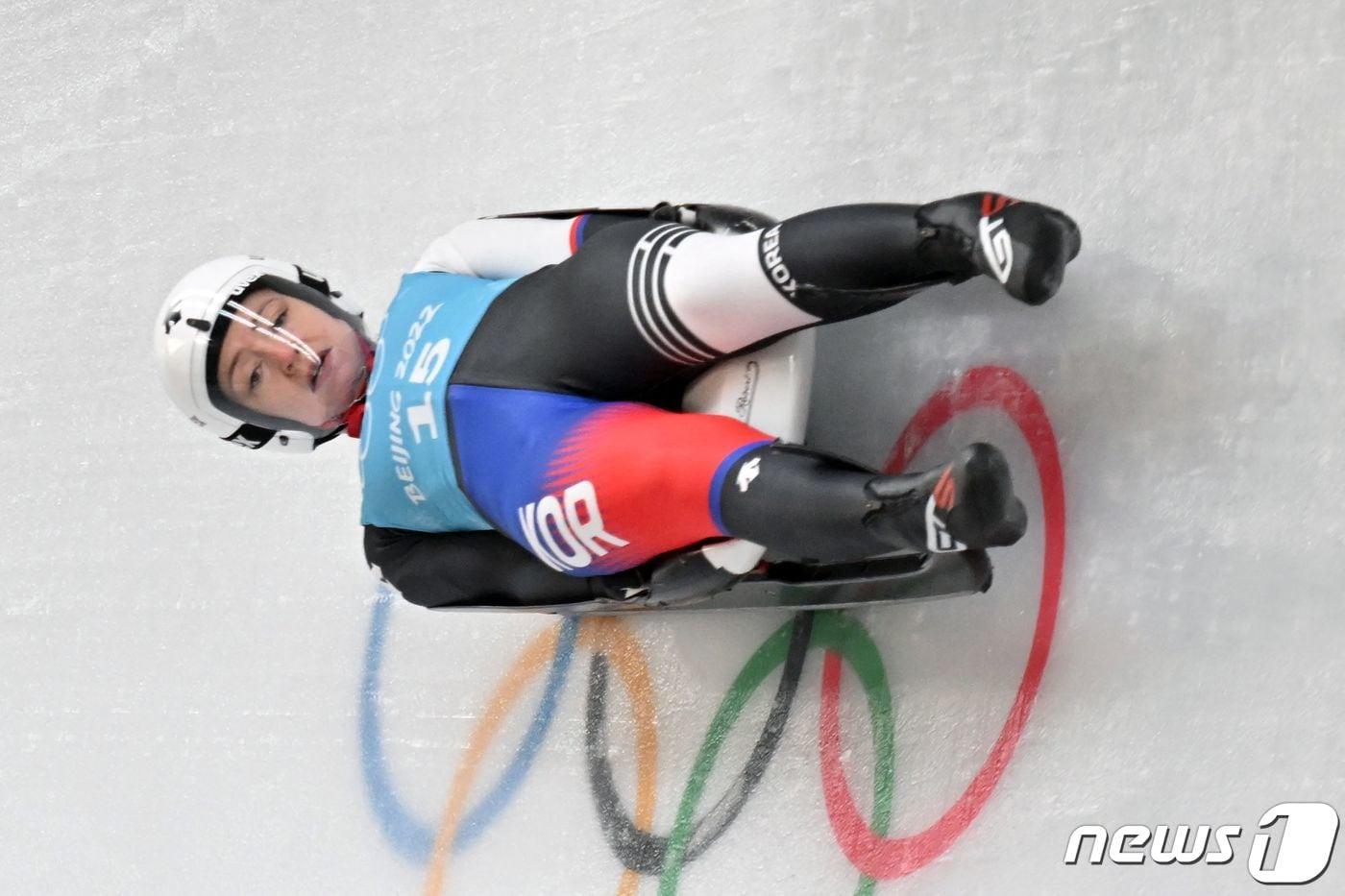본문 이미지 - 한국 루지 국가대표 에일린 프리쉐. ⓒ AFP=뉴스1
