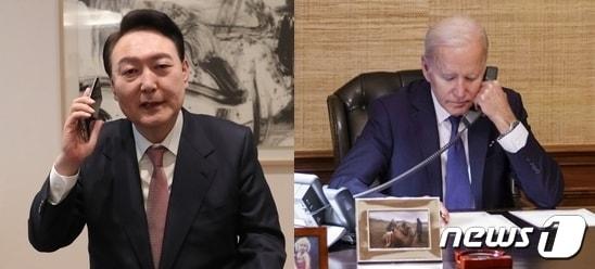 본문 이미지 - 윤석열 대통령 당선인(왼쪽)과 조 바이든 미국 대통령. (국민의힘, 주한미국대사관 페이스북) ⓒ 뉴스1