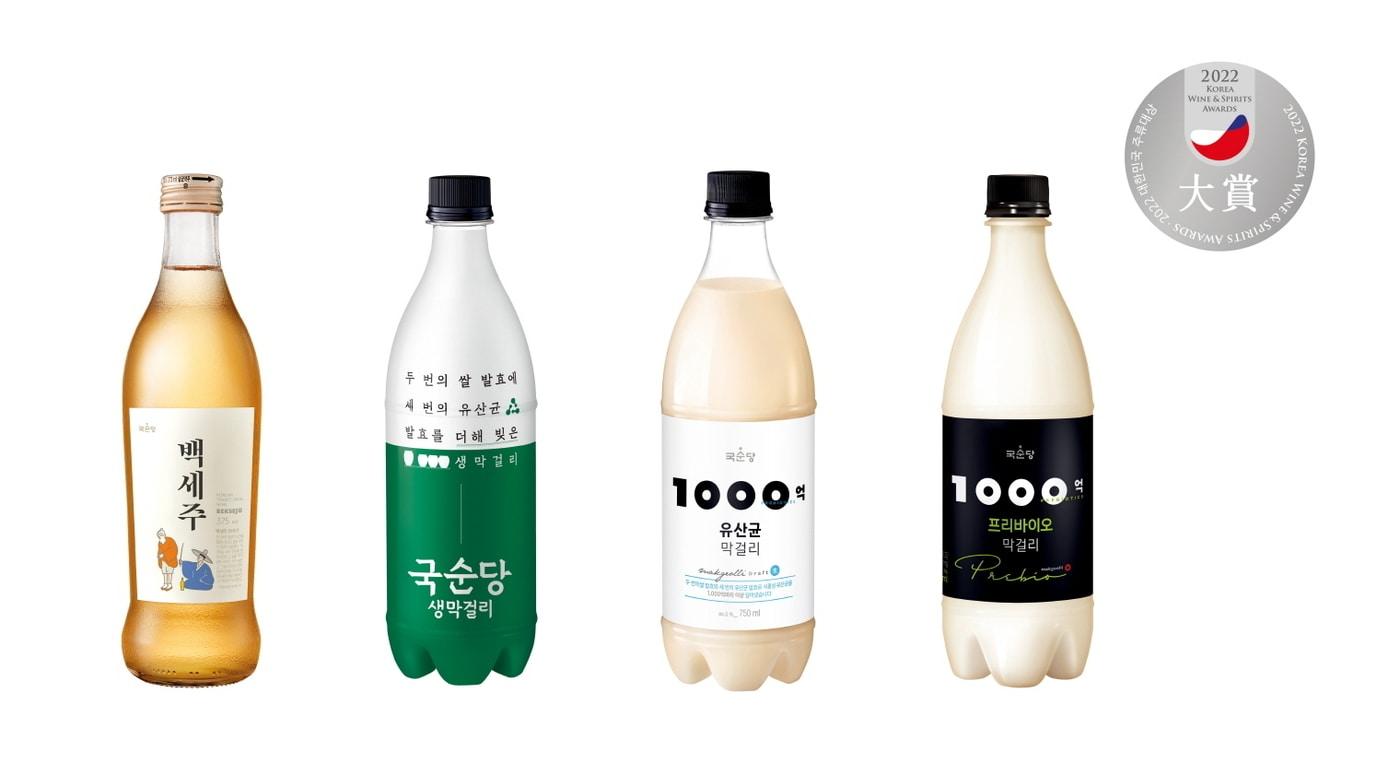  국순당 '2022년 대한민국 주류대상' 수상제품 이미지. (국순당 제공)ⓒ 뉴스1