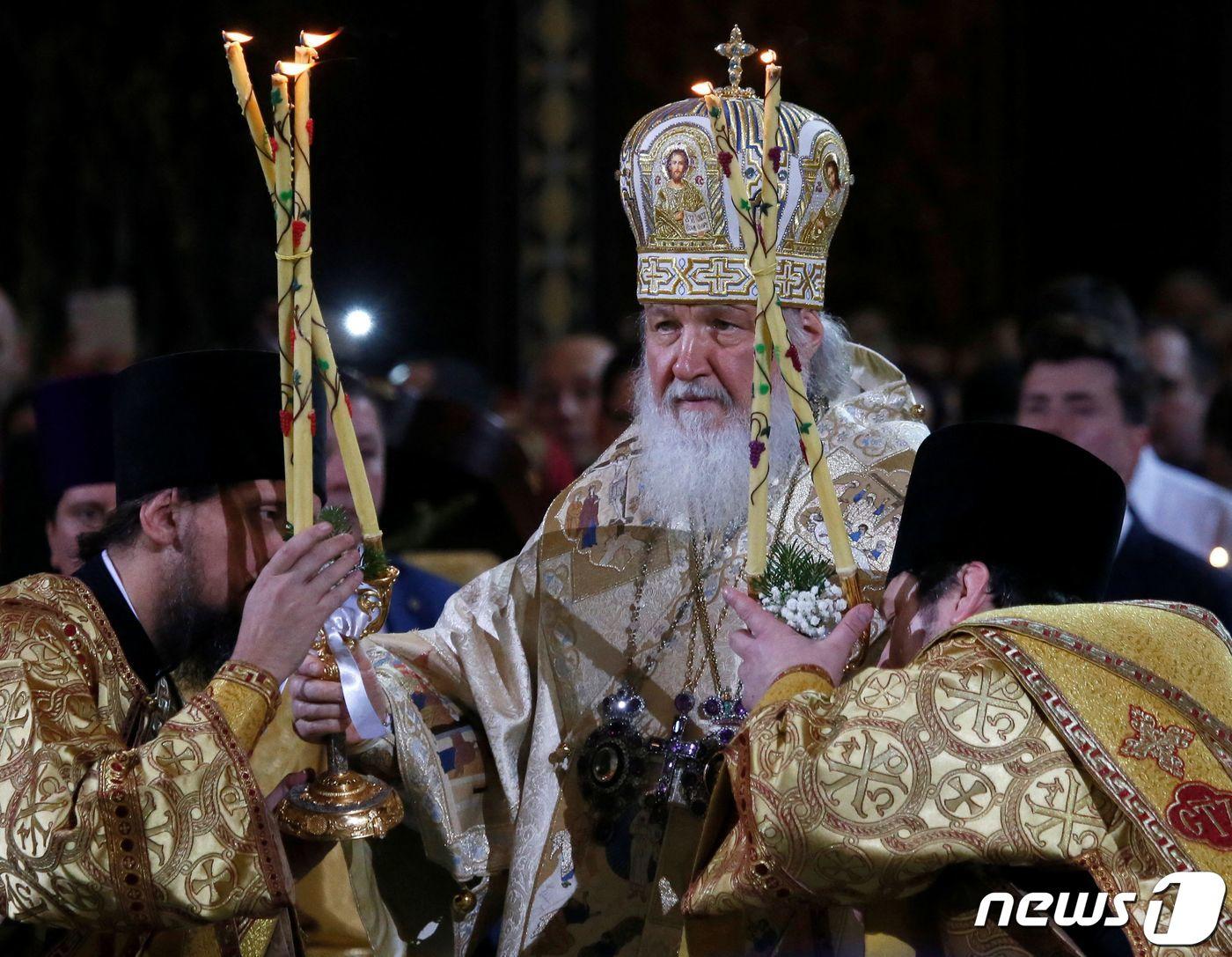 본문 이미지 - 러시아 정교회 수장 키릴 모스크바 총대주교ⓒ 로이터=뉴스1 ⓒ News1 이서영 기자