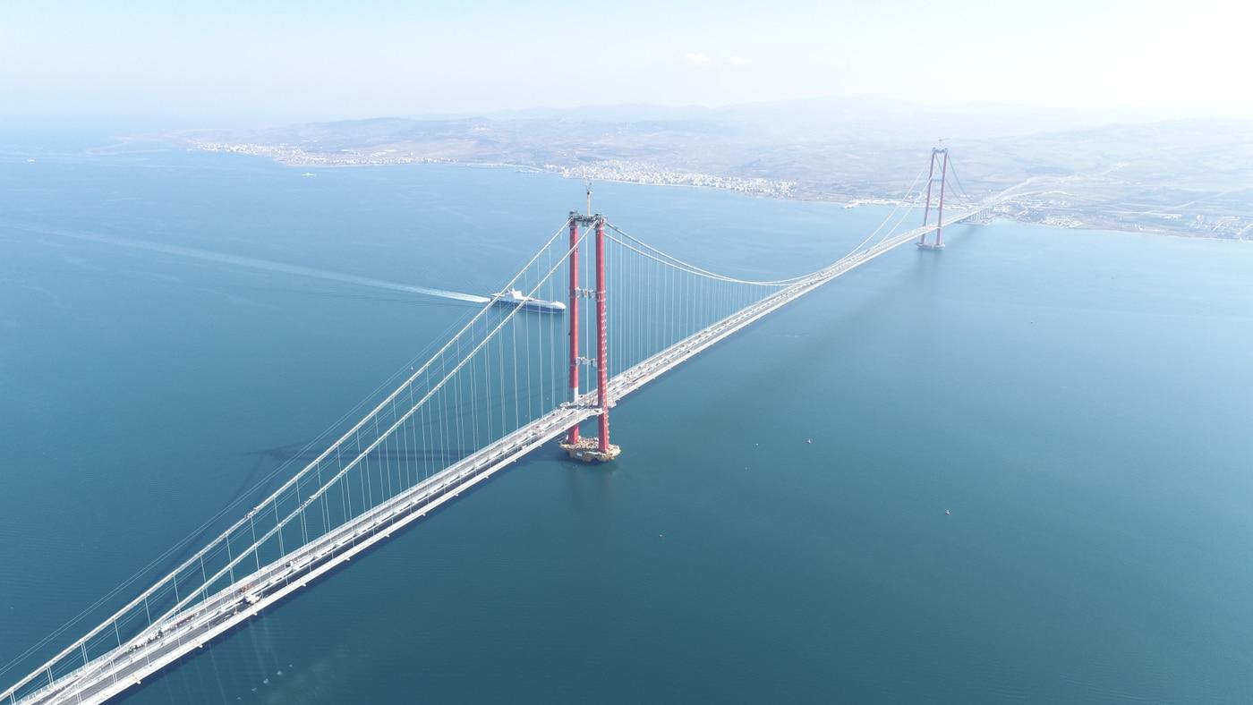 본문 이미지 - 터키 차나칼레 대교. (DL이앤씨 제공) ⓒ 뉴스1