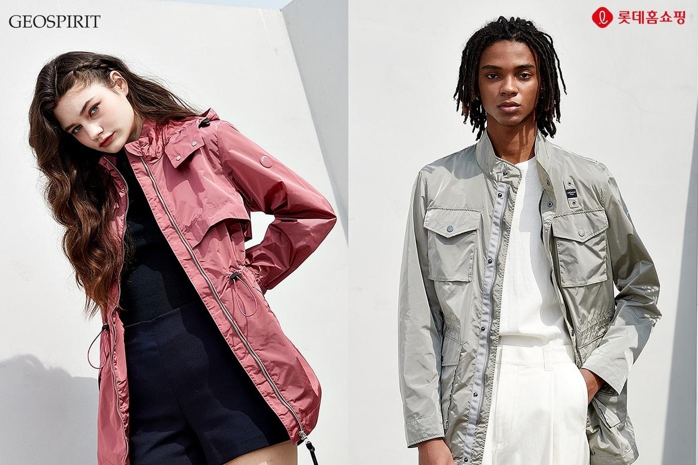 지오스피릿 리몬타 발수 재킷 화보(롯데홈쇼핑 제공) ⓒ 뉴스1