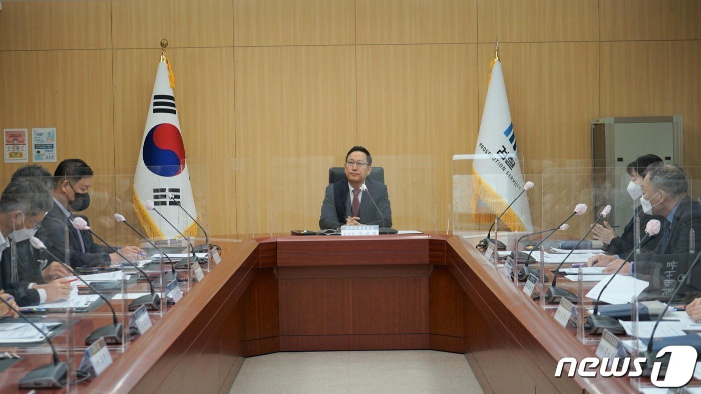 본문 이미지 - 전주지검이 23일 특별사법경차관 협의체를 구성하고 첫 회의를 개최했다.(전주지검 제공)2022.3.23./ⓒ 뉴스1