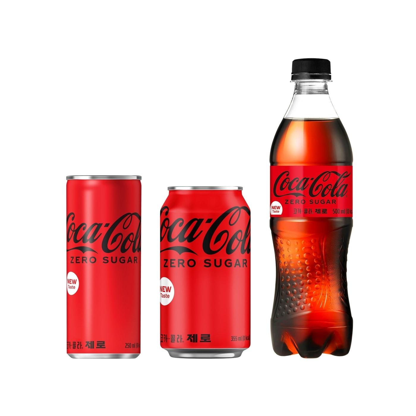 본문 이미지 - 코카콜라 제로 리뉴얼 제품.(코카콜라 제공)ⓒ 뉴스1
