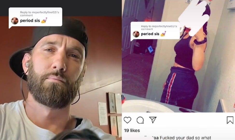 본문 이미지 - 어텀 안케리치의 아빠(왼쪽)와 부적절한 관계를 맺은 친구. (틱톡 갈무리) ⓒ 뉴스1