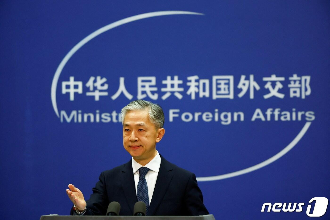 왕원빈 중국 외교부 대변인. ⓒ 로이터=뉴스1 ⓒ News1 