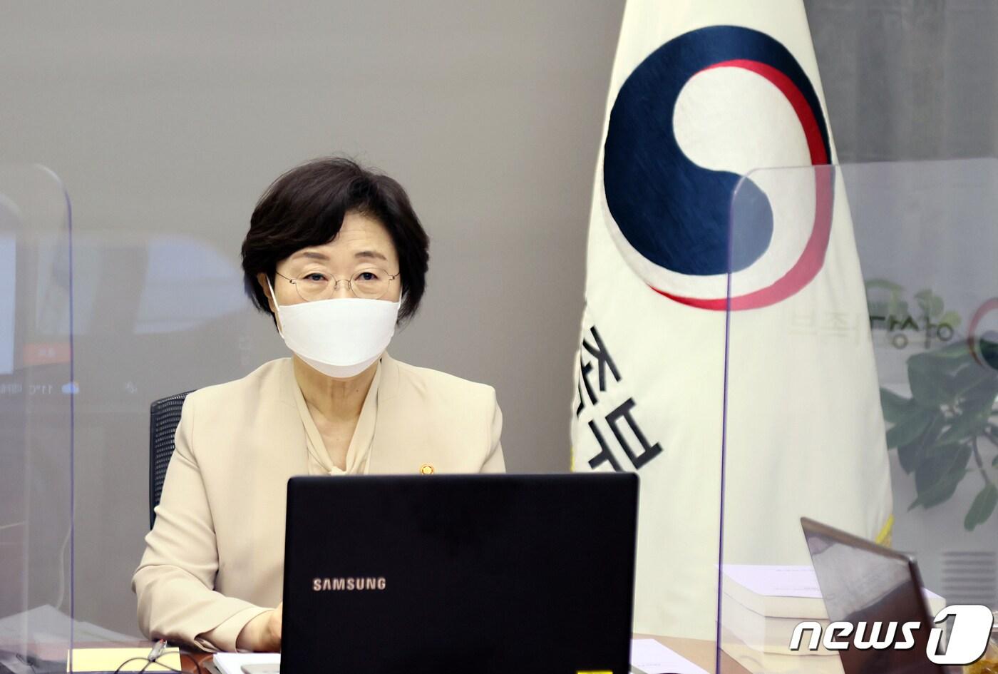 본문 이미지 - 정영애 여성가족부 장관. (여성가족부 제공) 2022.3.30/뉴스1