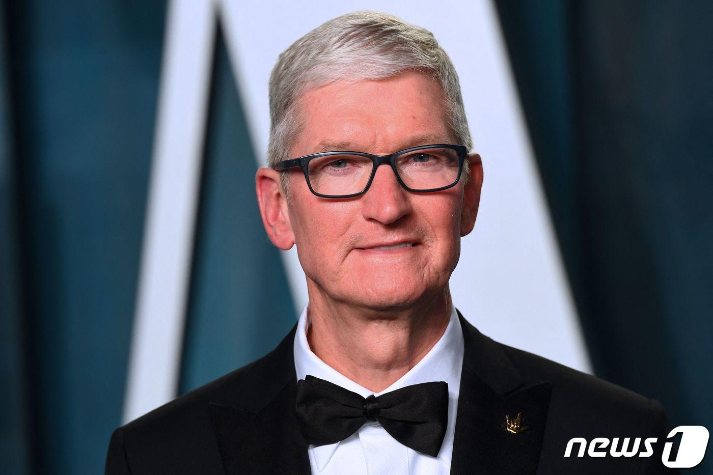 본문 이미지 - 팀 쿡 애플 최고경영자 2022.03.27 ⓒ AFP=뉴스1 ⓒ News1 정윤미 기자