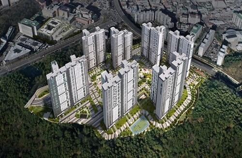 본문 이미지 - 더샵 청주그리니티 조감도ⓒ 뉴스1