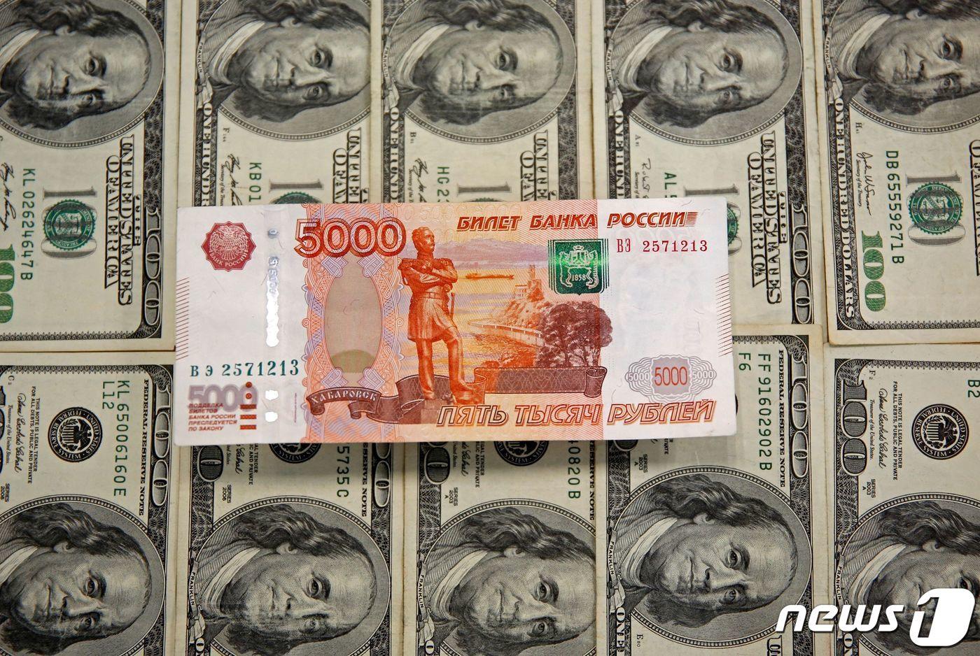 러시아 루블화의 가치가 폭락하고 있다. ⓒ 로이터=뉴스1 ⓒ News1 정윤영 기자