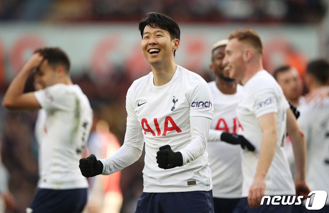 해트트릭을 달성한 토트넘 홋스퍼 손흥민 ⓒ 로이터=뉴스1