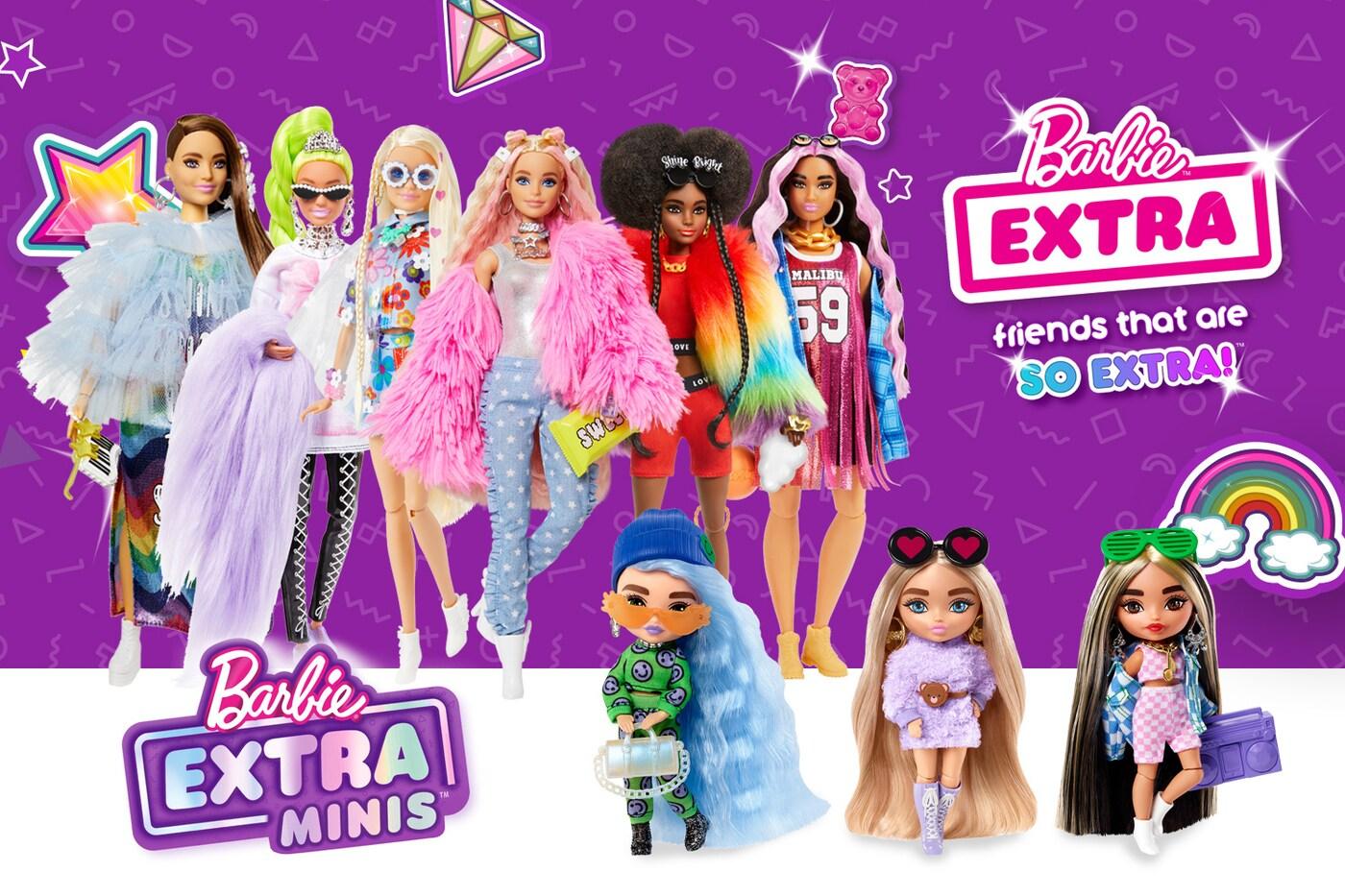 바비 엑스트라&바비 엑스트라 미니 패션돌(손오공 제공)ⓒ 뉴스1