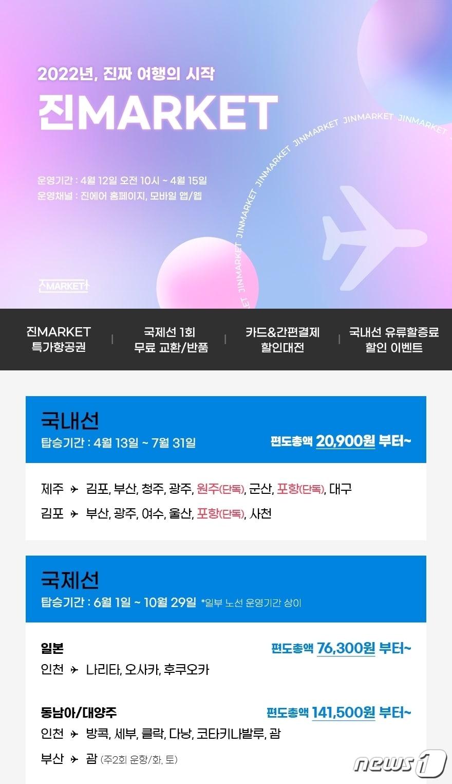 본문 이미지 - 진에어 제공 ⓒ 뉴스1