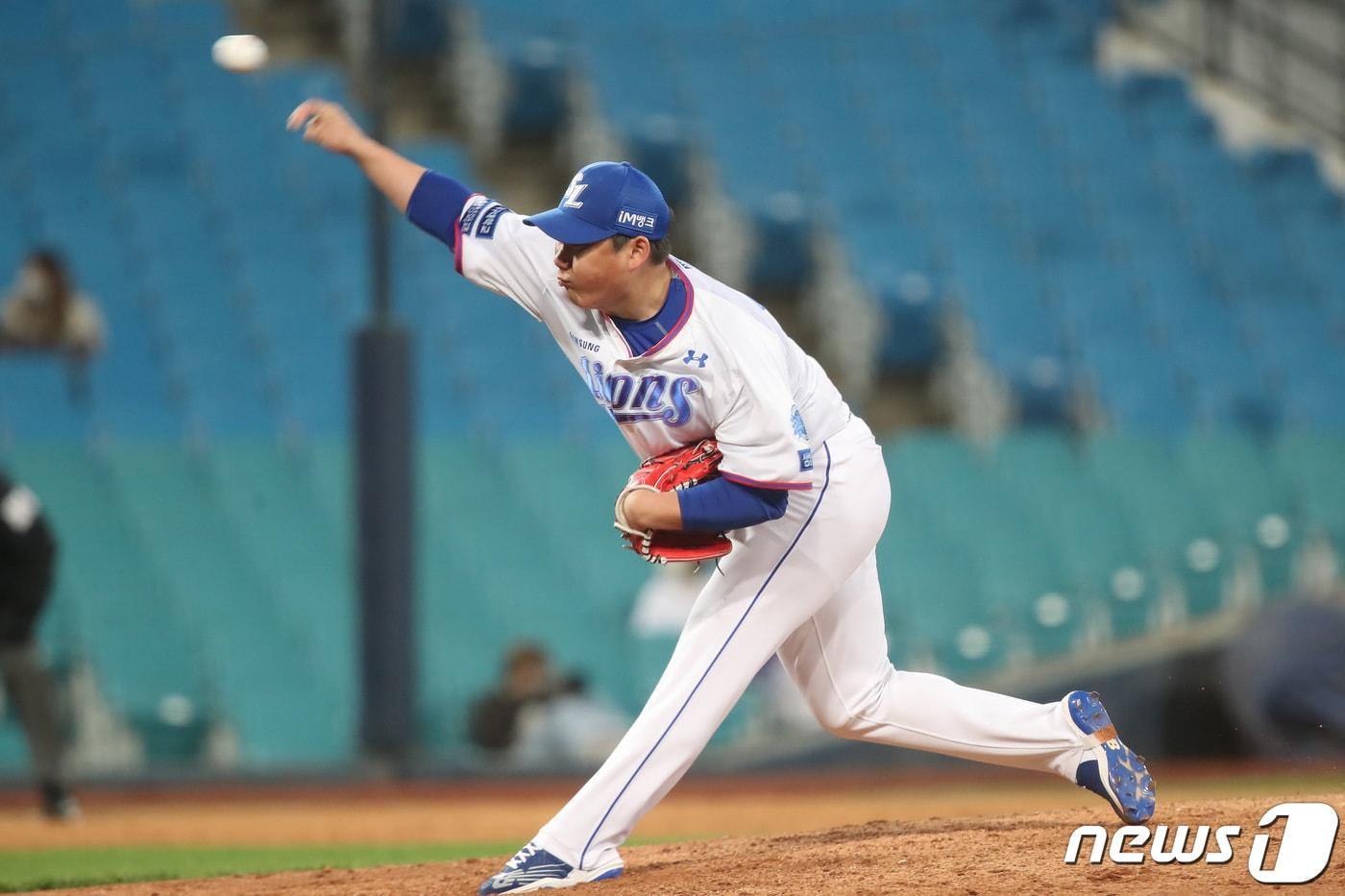 본문 이미지 - 삼성 라이온즈에서 KT 위즈로 이적한 문용익. /뉴스1 DB ⓒ News1 공정식 기자