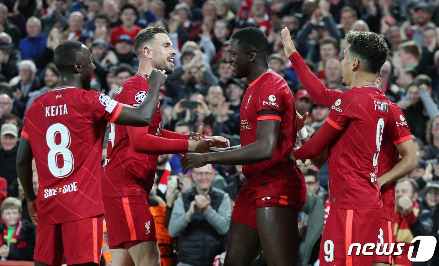 유럽축구연맹(UEFA) 챔피언스리그 준결승에 오른 리버풀.  ⓒ 로이터=뉴스1