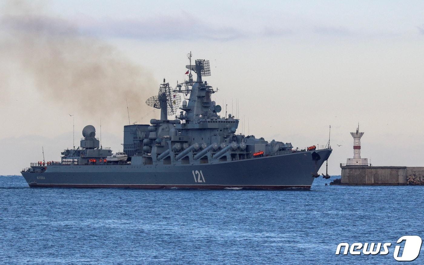 본문 이미지 - 러시아 모스크바 순양함. ⓒ 로이터=뉴스1 ⓒ News1 이서영 기자
