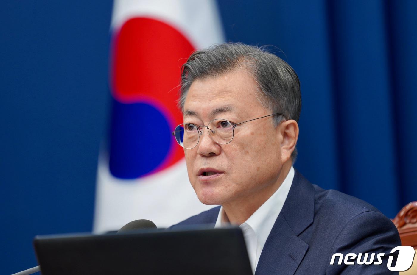 본문 이미지 - 문재인 대통령.(청와대 제공)2022.4.19/뉴스1 ⓒ News1 이광호 기자