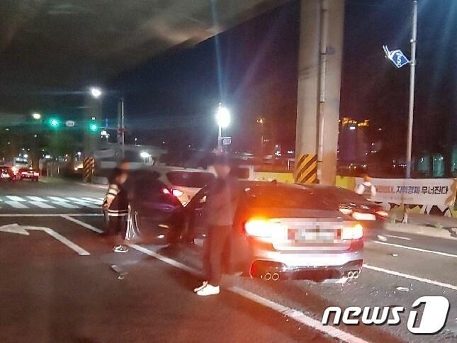 본문 이미지 - 사고현장.(부산경찰청 제공) ⓒ 뉴스1
