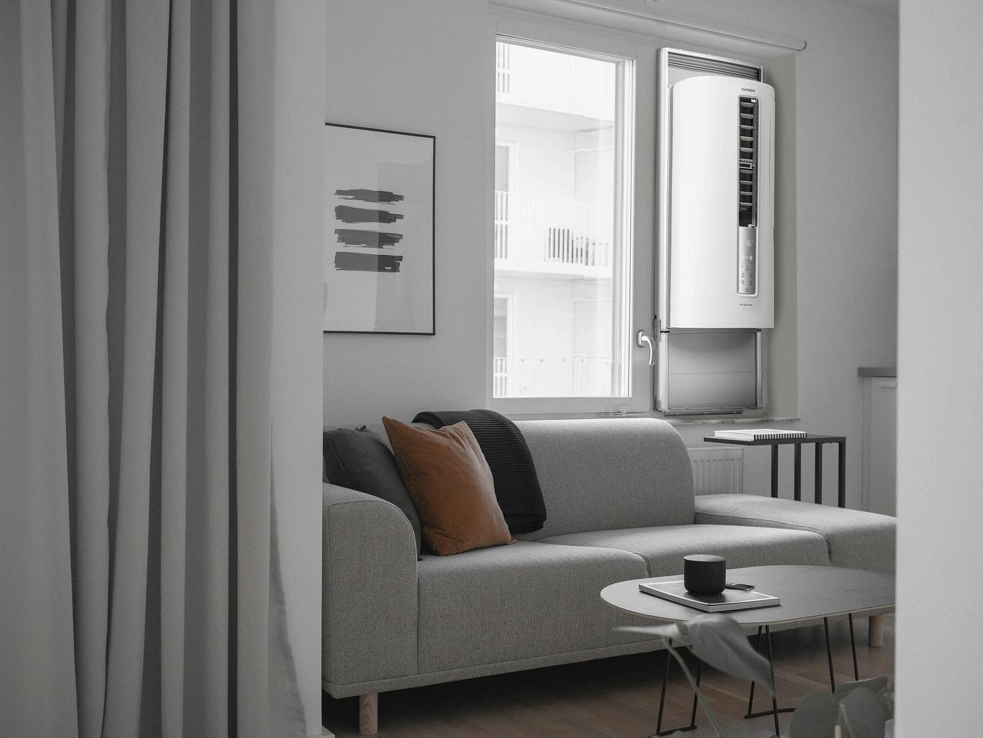 본문 이미지 - 쿠쿠 인스퓨어 프리미엄 듀얼인버터 창문형 에어컨(쿠쿠 제공)ⓒ 뉴스1