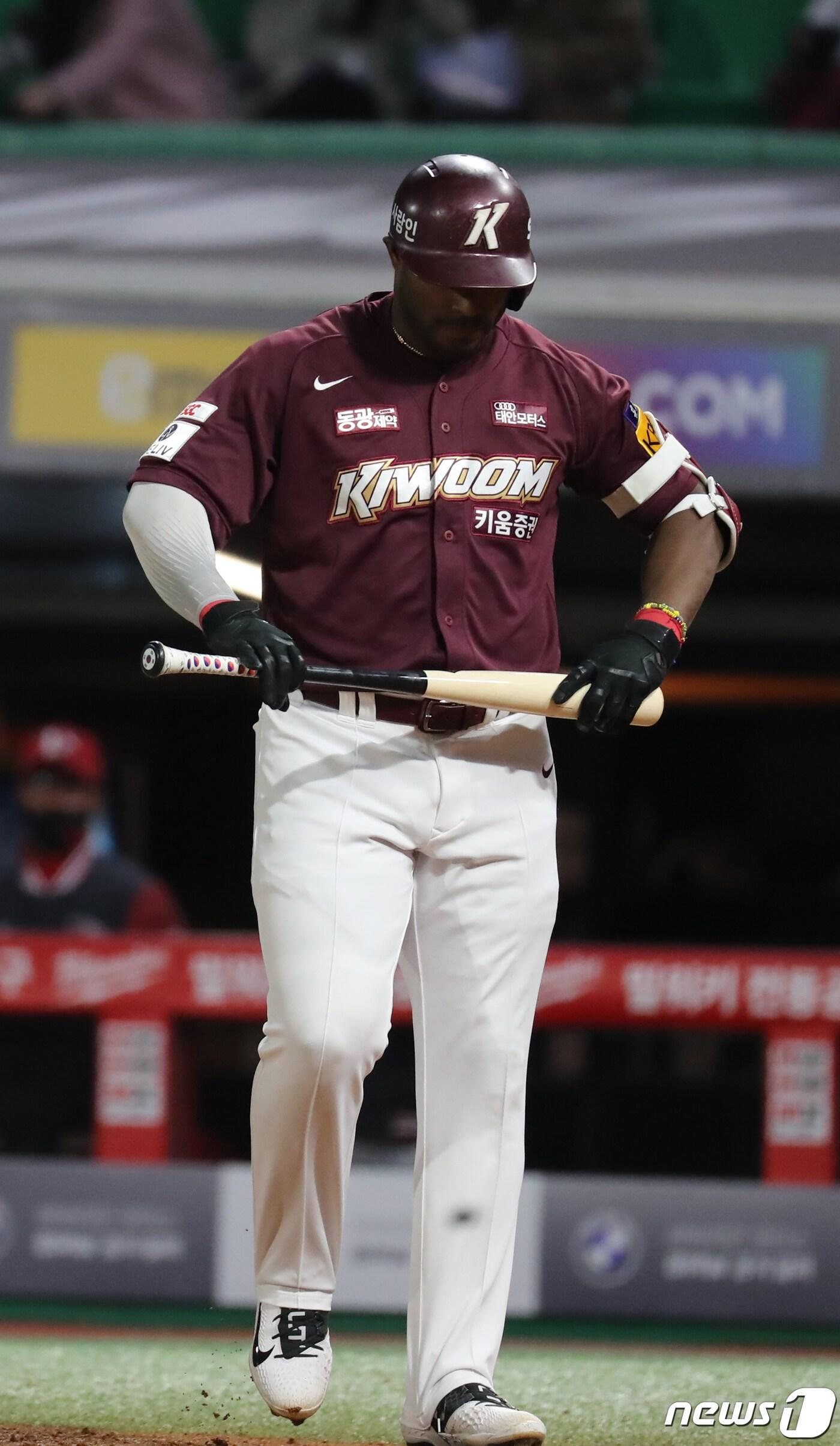 본문 이미지 - 키움 히어로즈 야시엘 푸이그. 2022.4.21/뉴스1 ⓒ News1 황기선 기자