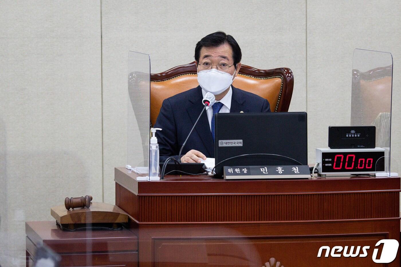 본문 이미지 - 민홍철 국회 국방위원장 (더불어민주당) 2022.4.27/뉴스1 ⓒ News1 유승관 기자