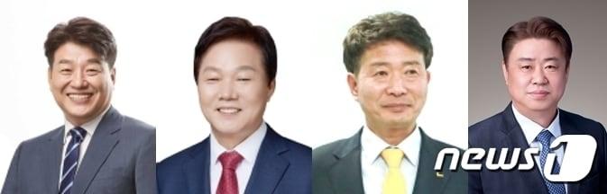 본문 이미지 - 제8회 전국동시지방선거 경남도지사 후보들. 왼쪽부터 더불어민주당 양문석 후보, 국민의힘 박완수 후보, 정의당 여영국 후보, 무소속 최진석 후보.2022.4.28. ⓒ News1