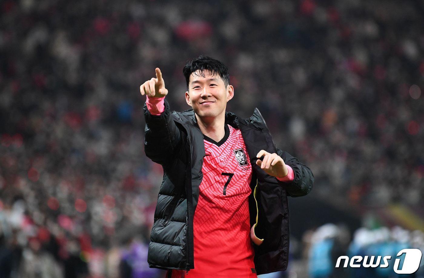 한국 축구대표팀의 손흥민 AFP=뉴스1