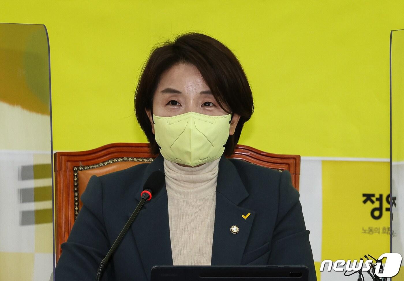 본문 이미지 - 이은주 신임 정의당 원내대표. ⓒ News1 DB