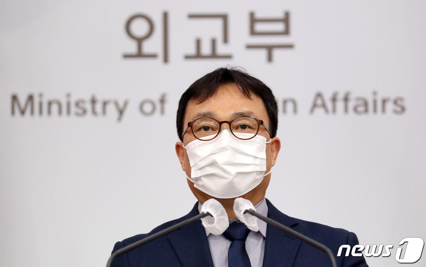본문 이미지 - 최영삼 외교부 대변인. 2022.4.5/뉴스1 ⓒ News1 김명섭 기자