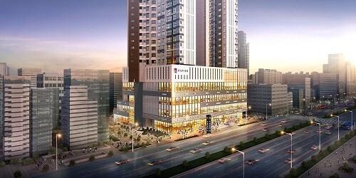 본문 이미지 - 반도건설이 대구 최중심 상권인 반월당역에 선보이는 테라스 상가 ‘파피에르 반월당역’ 투시도ⓒ 뉴스1