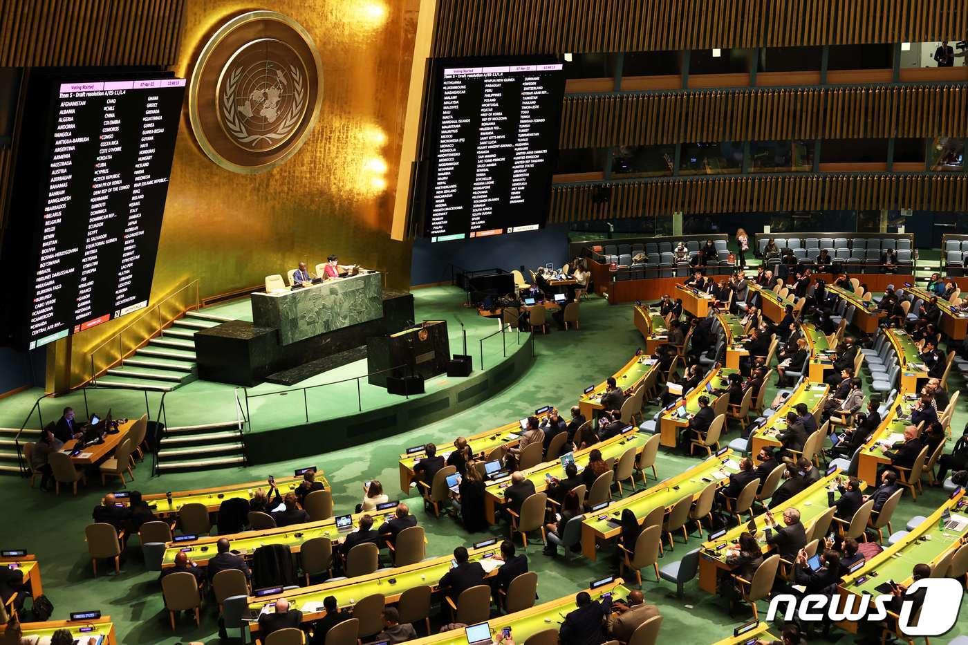 본문 이미지 - 유엔 인권이사회 . ⓒ AFP=뉴스1