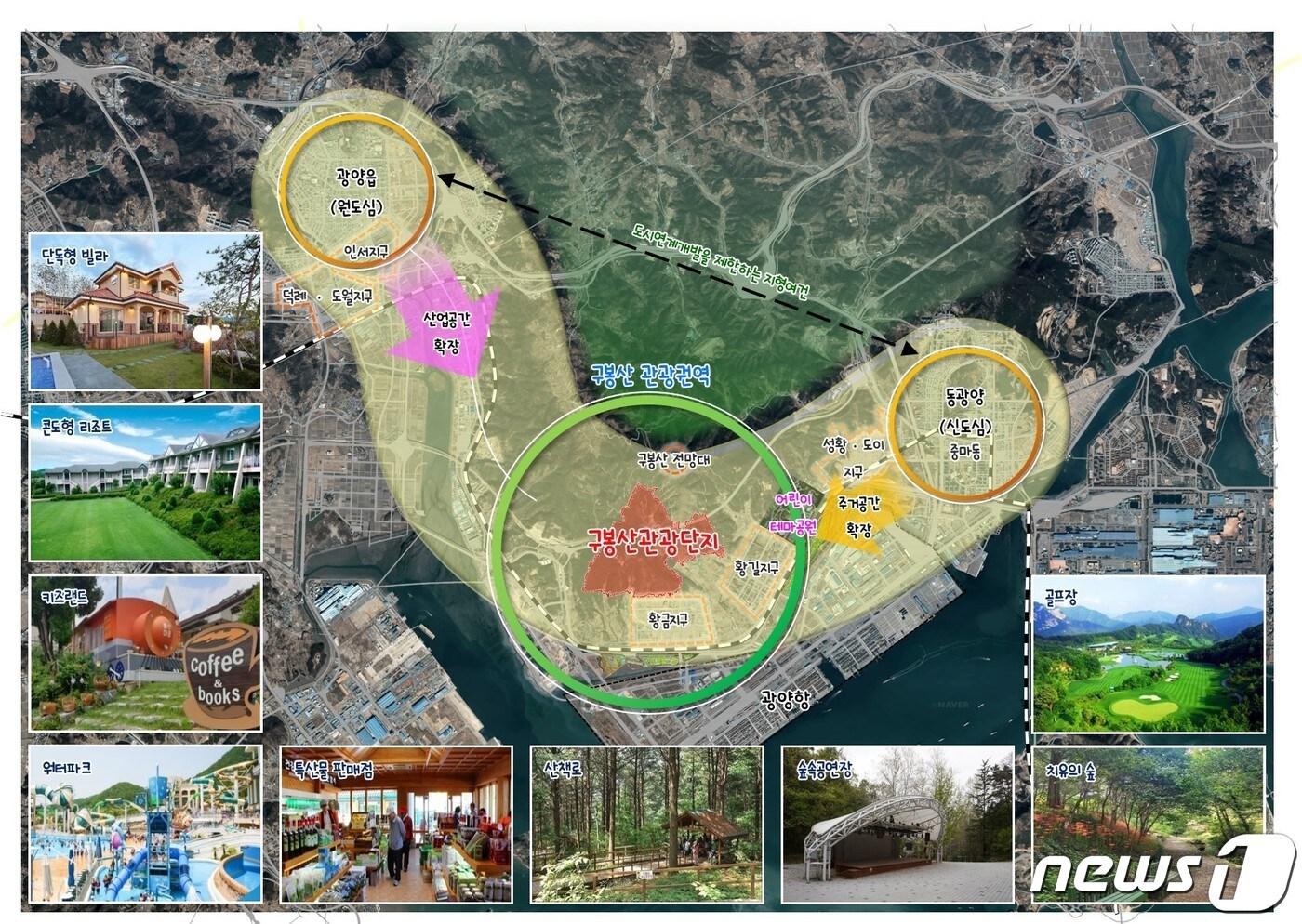 본문 이미지 - 광양 구봉산 관광단지 전라남도 제7차 전남권 관광개발계획 신규 관광단지로 반영됐다(광양시 제공)2022.4.8/ⓒ 뉴스1