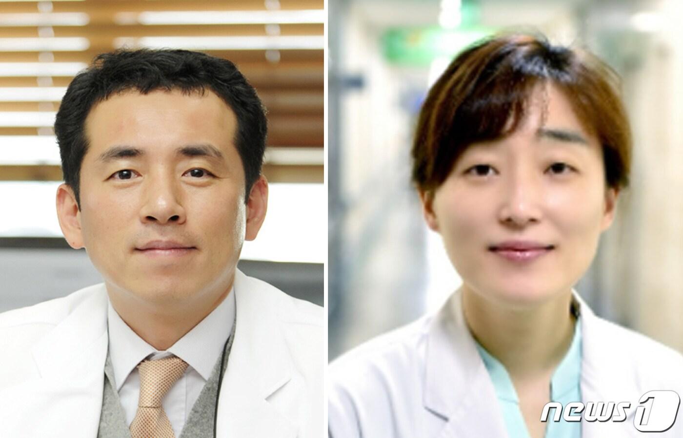 본문 이미지 - 화순전남대병원 민정준 교수(핵의학과·왼쪽)와 빛고을전남대학교병원 강승지 교수(감염내과). ⓒ News1