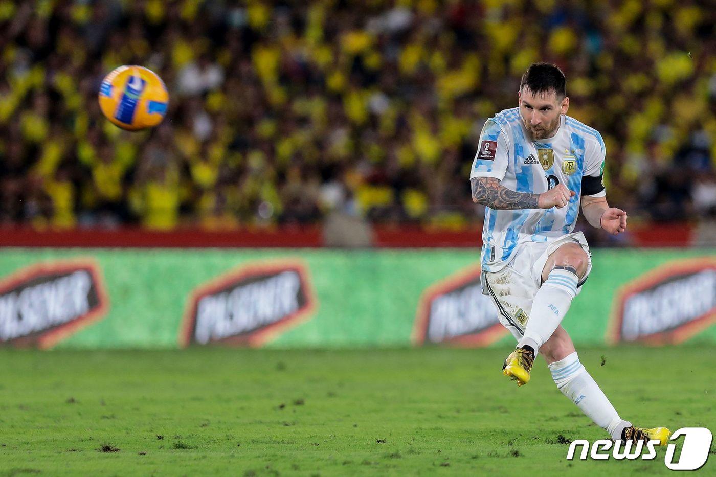 아르헨티나 대표팀의 리오넬 메시. ⓒ AFP=뉴스1
