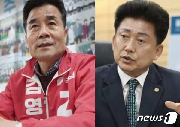 본문 이미지 - 왼쪽부터 김영길 국민의힘 울산 중구청장 후보, 박태완 더불어민주당 울산 중구청장 후보. ⓒ 뉴스1