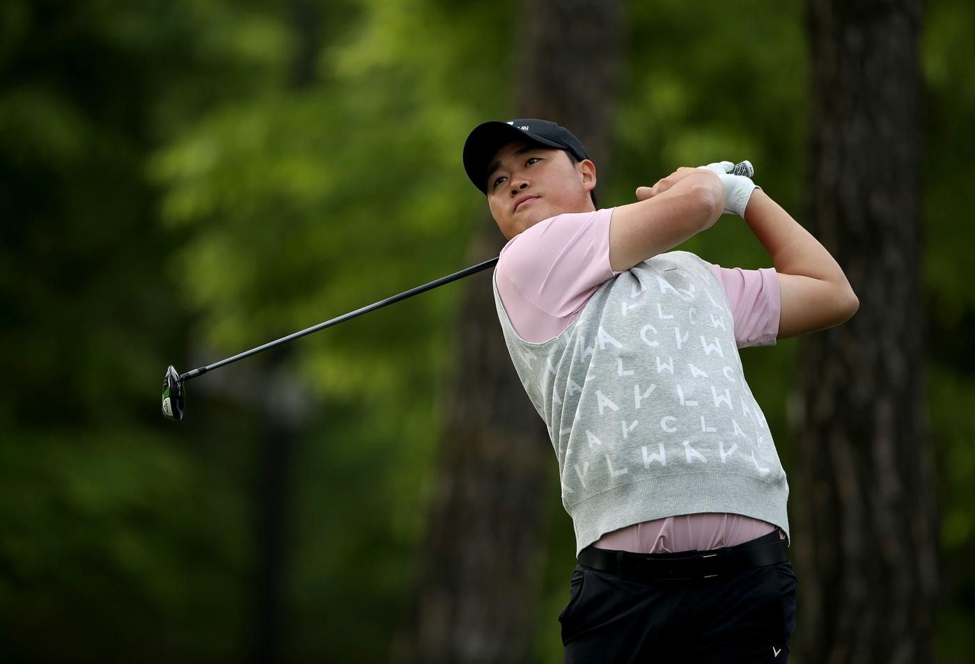 김태호가 12일 KPGA 코리안투어 우리금융 챔피언십 1라운드에서 샷을 날리고 있다.(KPGA 제공)ⓒ 뉴스1