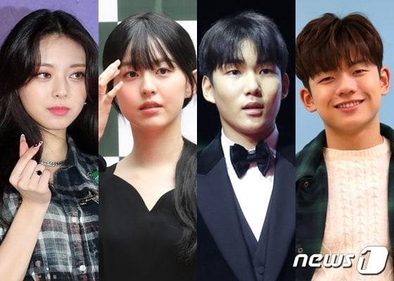 본문 이미지 - 유나, 박지후, 탕준상, 왕석현(왼쪽부터) ⓒ 뉴스1 DB