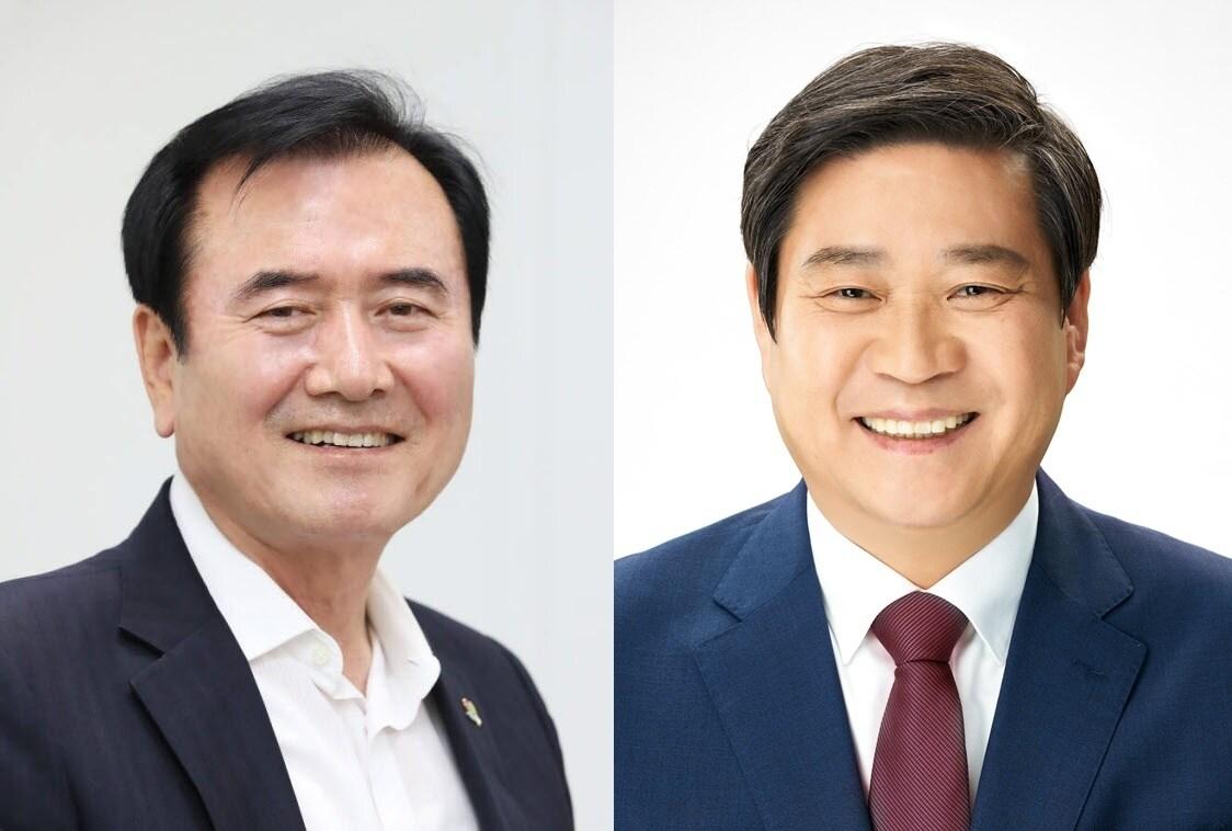 본문 이미지 - 왼쪽부터 국민의힘 서춘수‧무소속 진병영 후보ⓒ 뉴스1