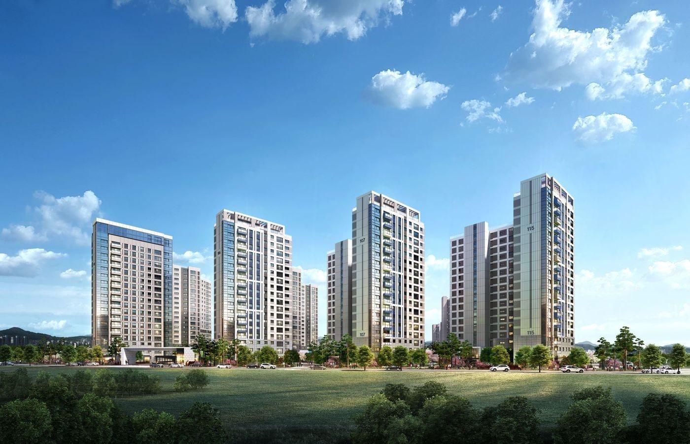 'e편한세상 에코델타 센터포인트' 투시도. ⓒ 뉴스1