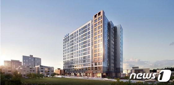 본문 이미지 - '프라운트 힐스 평택' 투시도. (사진제공=한동건설) ⓒ 뉴스1