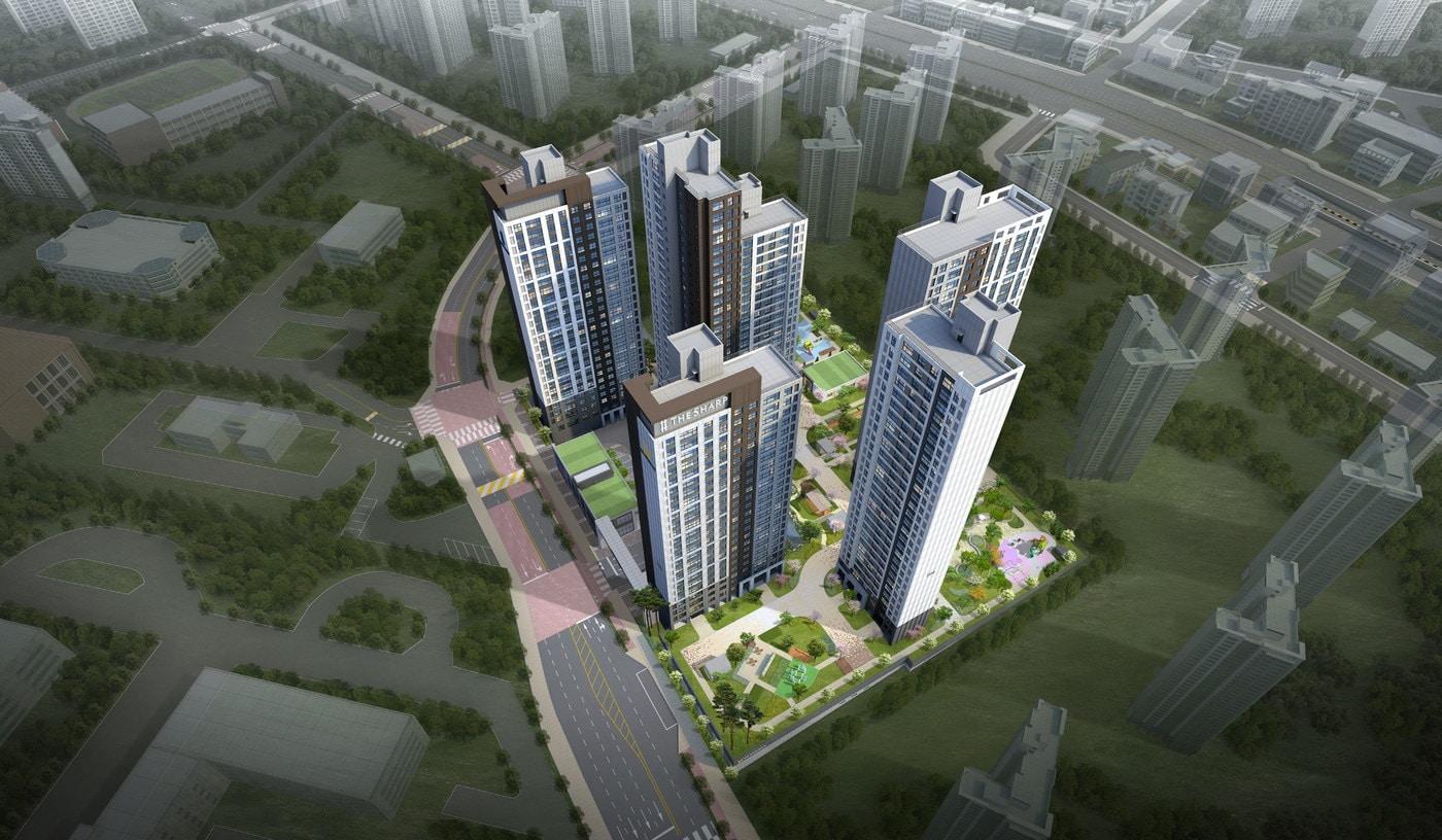 평촌 어바인퍼스트 더샵 조감도. ⓒ 뉴스1